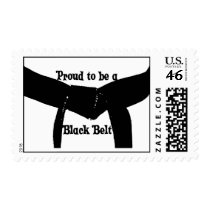 Proud to be a Black Belt postage