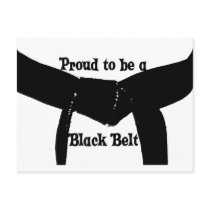 Proud to be a Black Belt postcards
