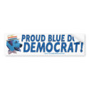 Proud To Be A Blue Dog Democrat Bumper Sticker  bumper stickers