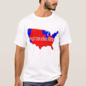 Proud to be a blue state! t-shirts