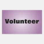 Proud to be a Dedicated Volunteer Rectangle Stickers