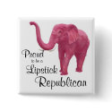 Proud to be a Lipstick Republican buttons by american300 Proud to be a Lipstick Republican buttons
