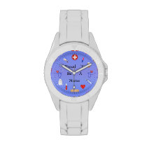 Proud To Be A Nurse / Or Your Text Wristwatch at Zazzle