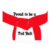 Proud to be a Red Belt Postcard