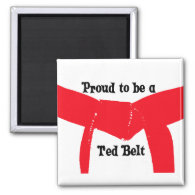 Proud to be a Red Belt Refrigerator Magnet
