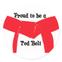 Proud to be a Red Belt stickers by loraseverson Proud to be a Red Belt stickers