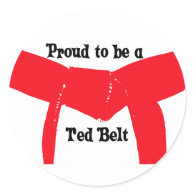 Proud to be a Red Belt Sticker