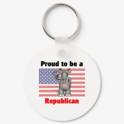 Proud to be a Republican Keychain by towalj