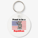 Proud to be a Republican Keychain by towalj Proud to be a Republican Keychain