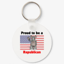 Proud to be a Republican Keychain by towalj Proud to be a Republican Keychain