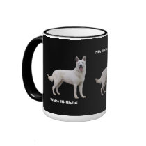 Proud To Be a White German Shepherd! mugs