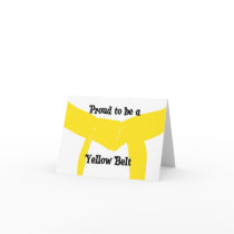 Proud to be a Yellow Belt cards