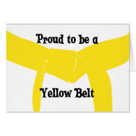 Proud to be a Yellow Belt Greeting Card