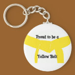 Proud to be a Yellow Belt Keychain keychains