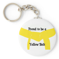 Proud to be a Yellow Belt Keychain