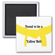 Proud to be a Yellow Belt Magnet