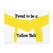 Proud to be a Yellow Belt postcards