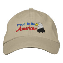 Proud To Be American Embroidered Hat embroidered hats