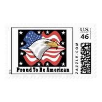 Proud To Be American Postage Stamp by familytshirtsgifts Proud To Be American Postage Stamp