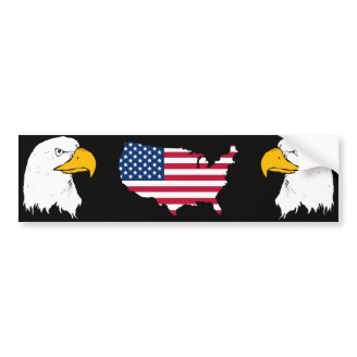 Proud to be American - US Flag Bumper Stickers