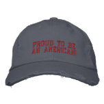 Proud to be an American Embroidered Baseball Cap
