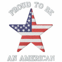 Proud To Be An American Embroidered Polo Shirt