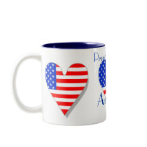 Proud To Be An American Heart Mug