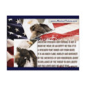 Proud to be an American! postcard