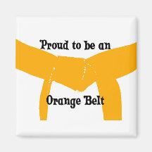 Proud to be an Orange Belt Magnet