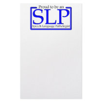 Proud to be an SLP stationery