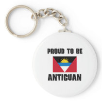 Proud To Be ANTIGUAN Keychain