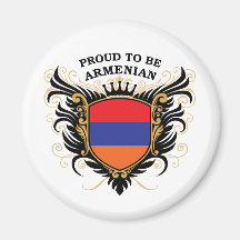 Proud to be Armenian Fridge Magnet