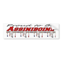 Proud to be Assiniboine Bumper Sticker