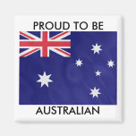 Proud to be Australian Refrigerator Magnets