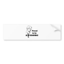 Proud to be Awesome retro Bumper Stickers