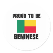 Proud To Be BENINESE Round Sticker