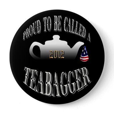 "PROUD TO BE CALLED A TEABAGGER" BUTTON by TEAPARTYHEARTY