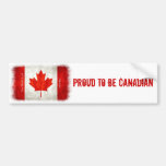 Proud to be Canadian - Flag Bumper Sticker