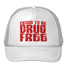 Proud To Be Drug Free 2 Hats