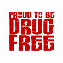 Proud To Be Drug Free 2 Postcard