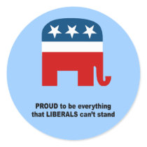 Proud to be everything that liberals can't stand stickers