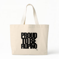 'Proud To Be FIlipino' Jumbo Tote Bag