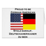 Proud to be German American Card