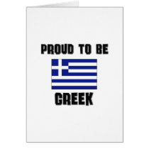 Proud To Be GREEK cards