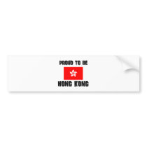 Proud To Be HONG KONG bumper stickers