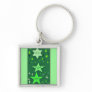 Proud to be Irish rising star green keychain