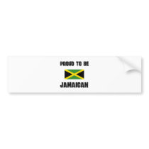 Proud To Be JAMAICAN bumper stickers by flagshirt Proud To Be JAMAICAN bumper stickers