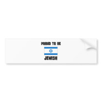 Proud To Be JEWISH bumper stickers by flagshirt Proud To Be JEWISH bumper stickers