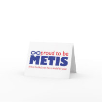 Proud to be Metis Note Card
