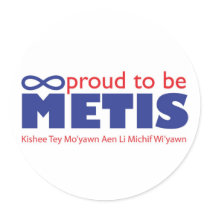 Proud to be Metis Sticker